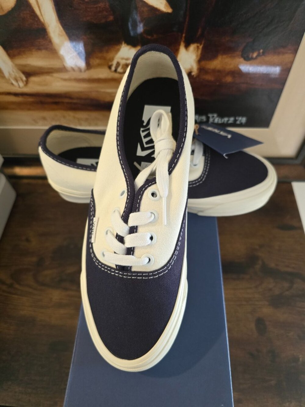 Vans Premium Authentic Reissue 44 LX Sneakers Baritone Blue VN000CQACIE Wmns 7.5